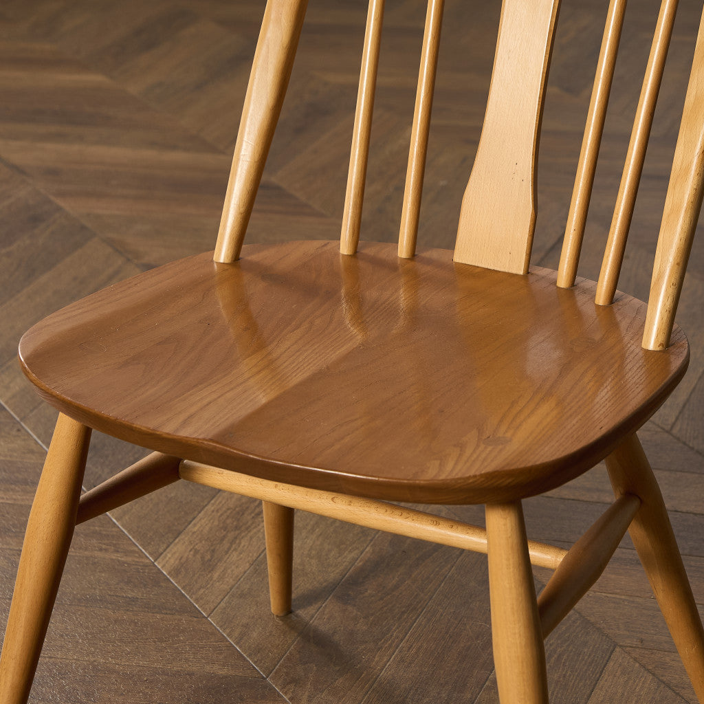 アーコール ERCOL スワンバックチェア ラウンドメタルラベル #97076