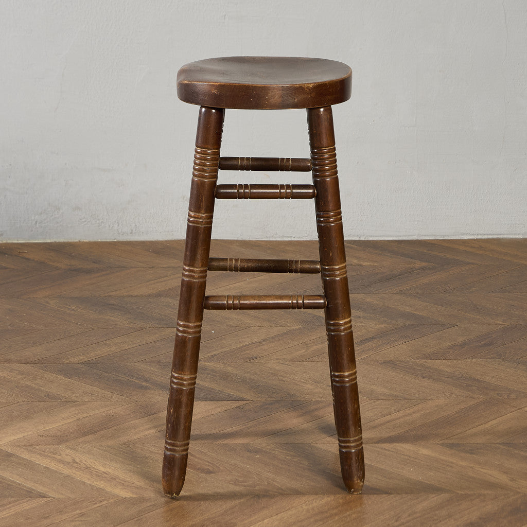 イギリス ヴィンテージ ハイ スツール