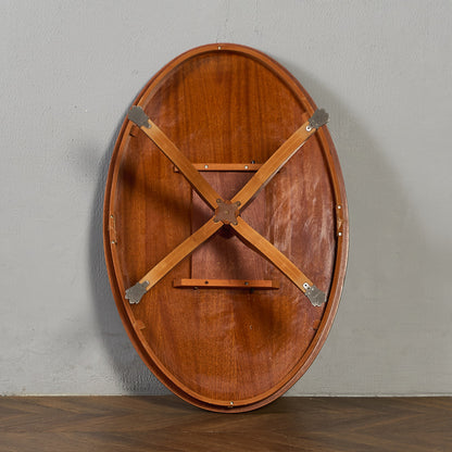 英国 クラシック イチイ材 オーバル センターテーブル