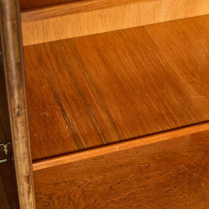 英国 クラシック ウォールナット ブックケース 食器棚