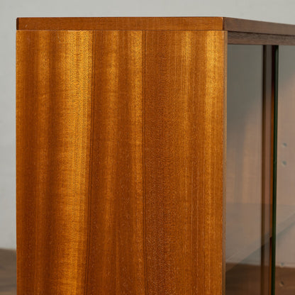 Cumbrae ヴィンテージ ナロー ガラス ブックケース 食器棚