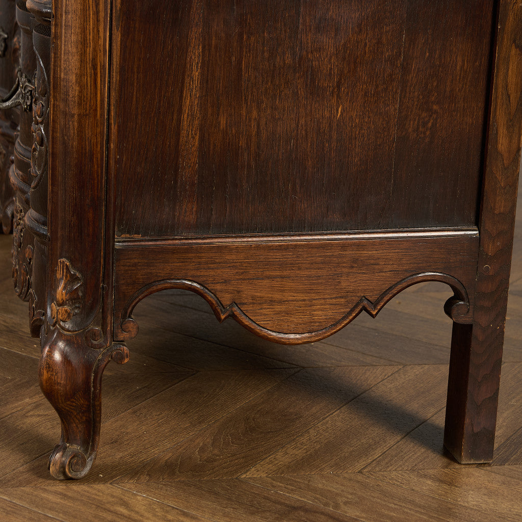 英国 クラシック オーク 3段 チェスト