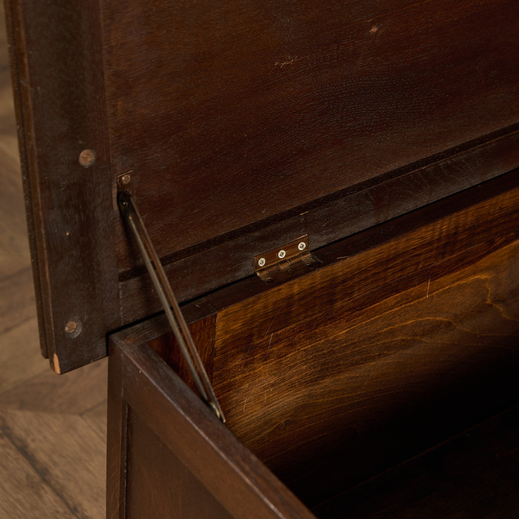 英国 クラシック オーク材 ブランケットボックス