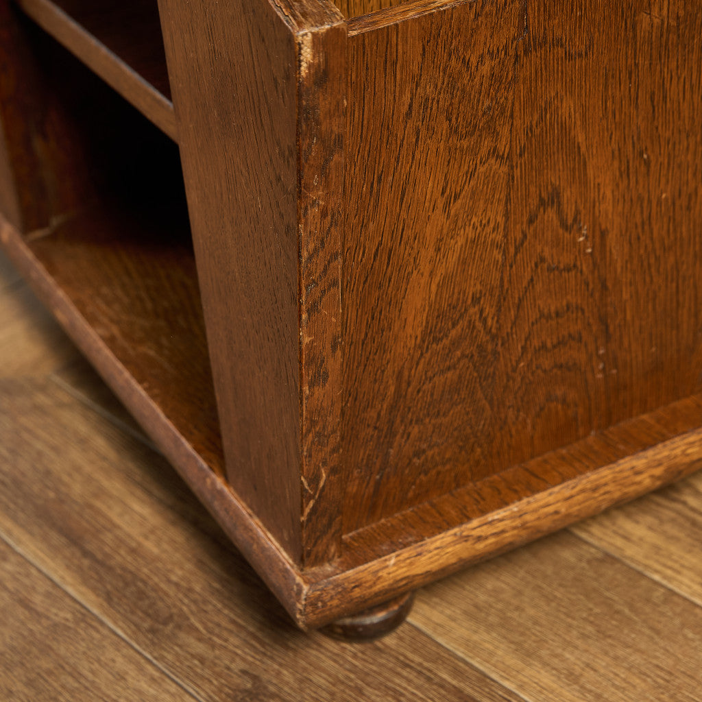 英国 クラシック マガジンラック付き サイドテーブル