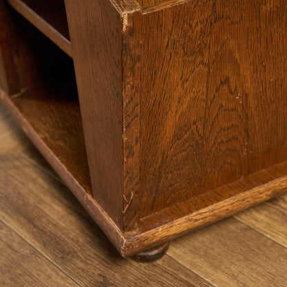 英国 クラシック マガジンラック付き サイドテーブル