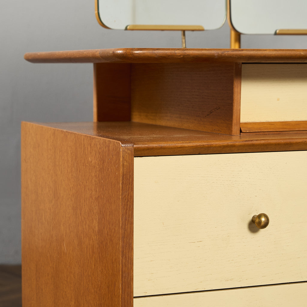 Chinese white ヴィンテージ ドレッサーデスク 初期ゴールドラベル