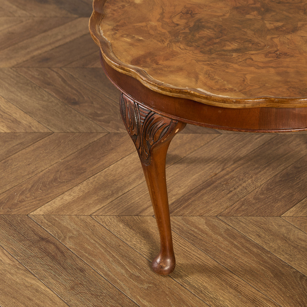 英国 クラシック クイーンアン様式 ラウンド センターテーブル ローテーブル