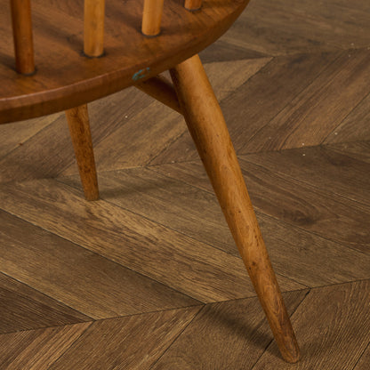 アーコール ERCOL ヴィンテージ 4本 スポーク フープバックチェア ネイビーブルーラベル #89767