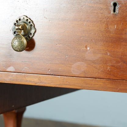 Antique British walnut double-sided desk #82058
