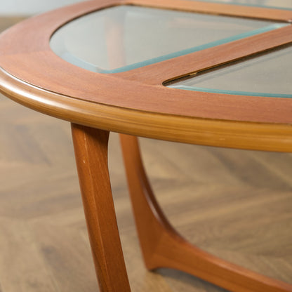 ヴィンテージ ガラストップ ネスト コーヒーテーブル
