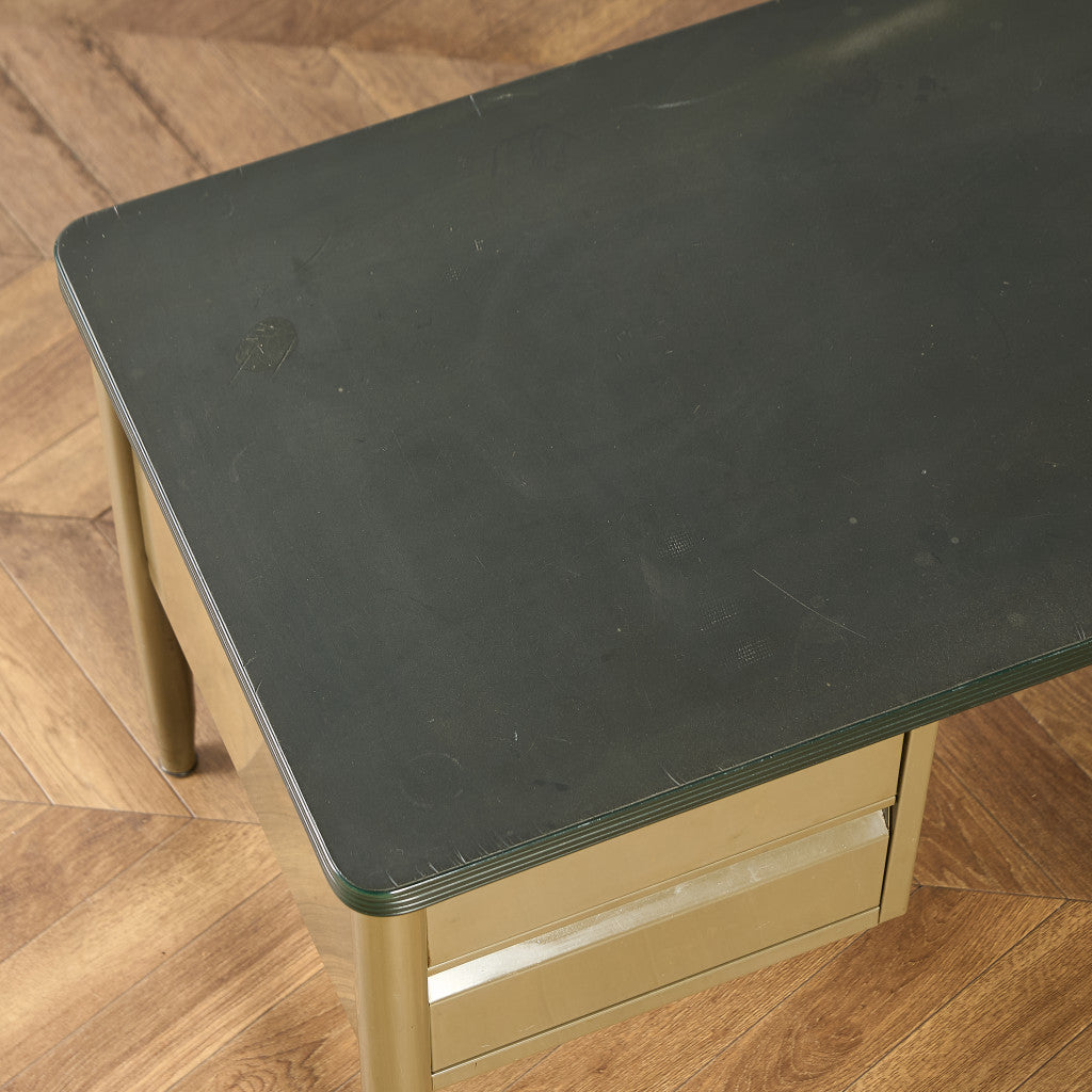 ベルギー ヴィンテージ 片袖 デスク