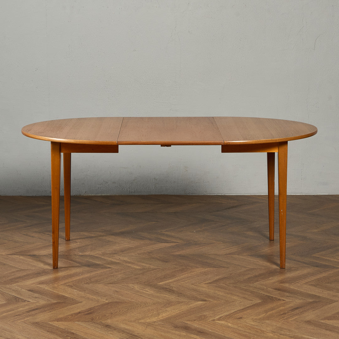 デンマーク エクステンション ラウンド ダイニングテーブル