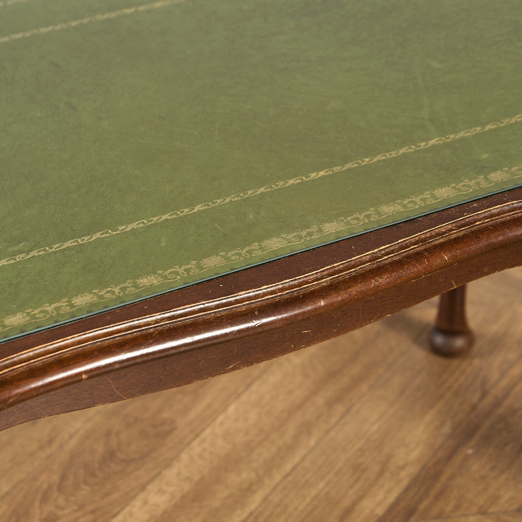 英国 クラシック ガラストップ コーヒーテーブル