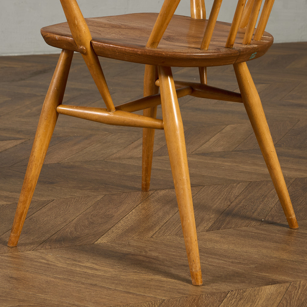 アーコール ERCOL ヴィンテージ クエーカー アームチェア ネイビーブルーラベル #89764