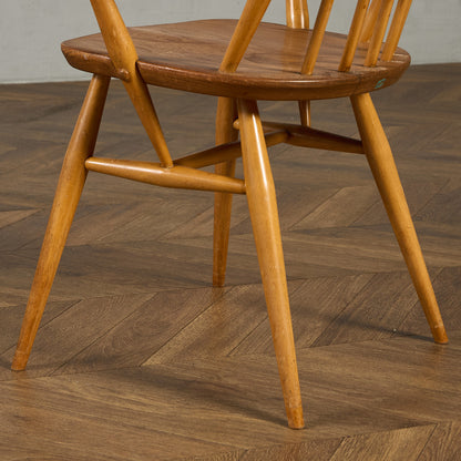 アーコール ERCOL ヴィンテージ クエーカー アームチェア ネイビーブルーラベル #89764