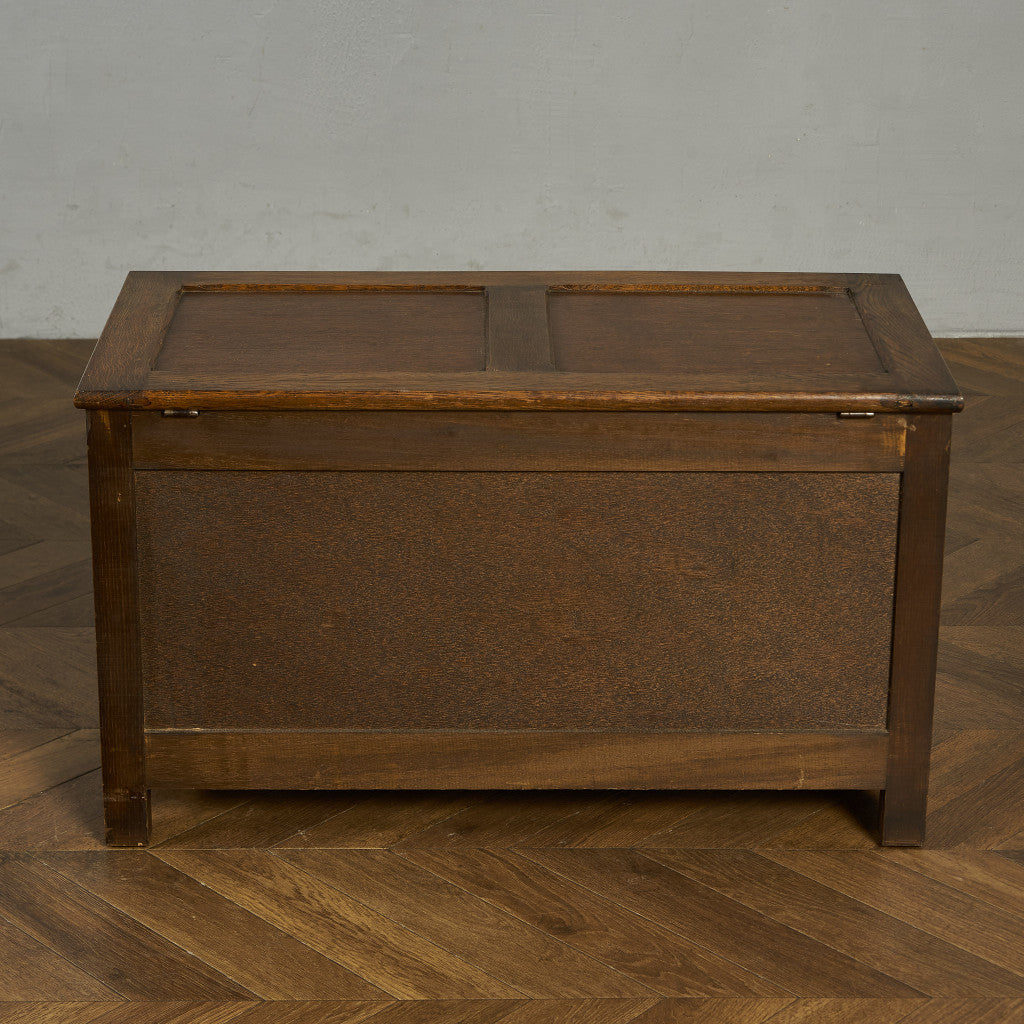 英国クラシック オーク材 ブランケットボックス