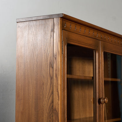 Old Colonial ヴィンテージ ブックケース カップボード ラウンドゴールドラベル