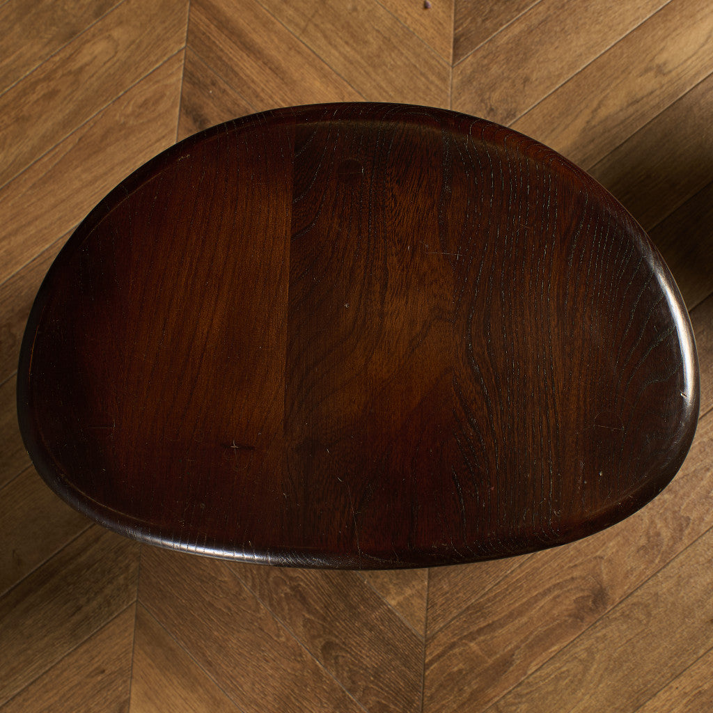 ヴィンテージ ネストテーブル ぺブルテーブル ブルーラベル