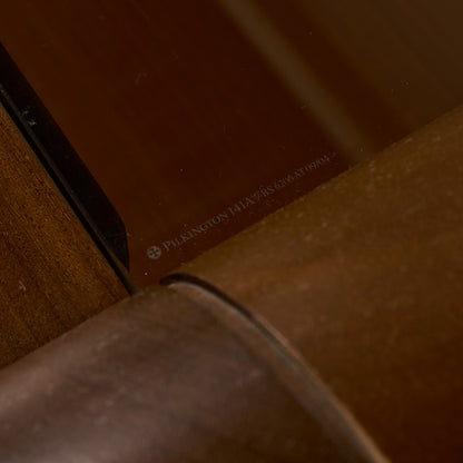 英国 ヴィンテージ スモーク ガラストップ コーヒーテーブル センターテーブル