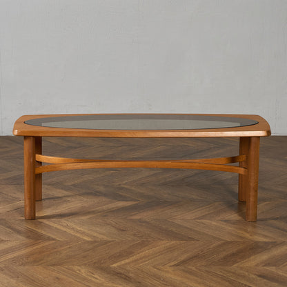 ネイサン Nathan ヴィンテージ スモーク ガラストップ コーヒーテーブル #97348