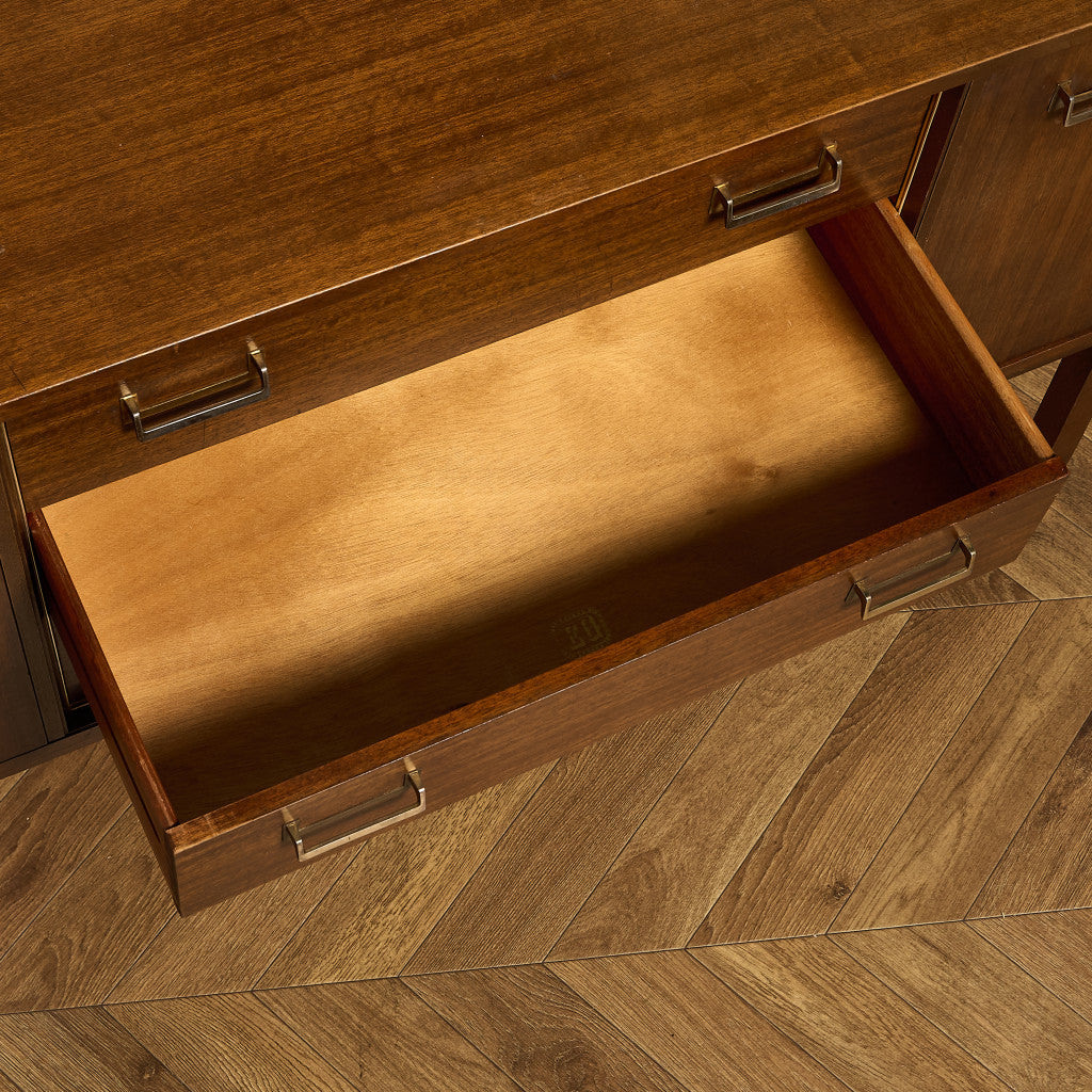 Brass-fitted Tola  ヴィンテージ サイドボード (4005)