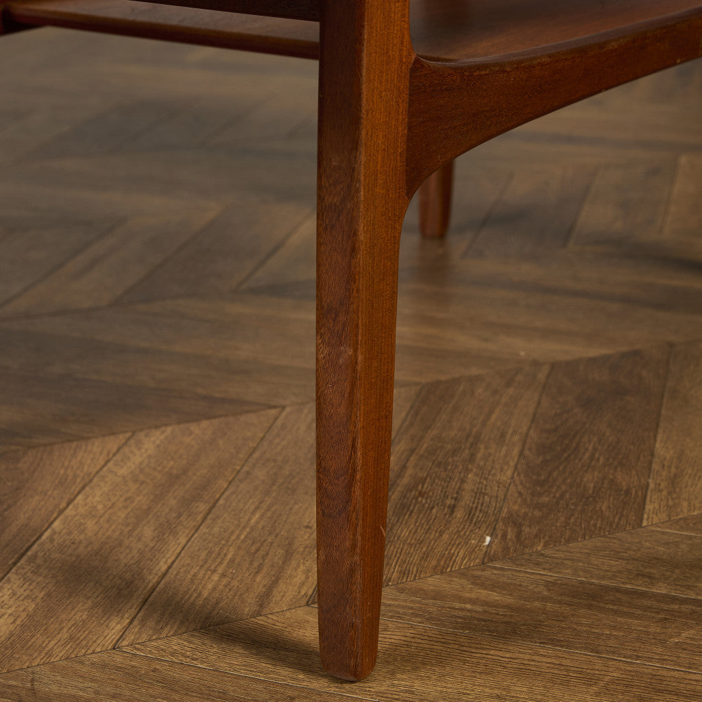 ロングジョン ヴィンテージ ガラストップ コーヒーテーブル