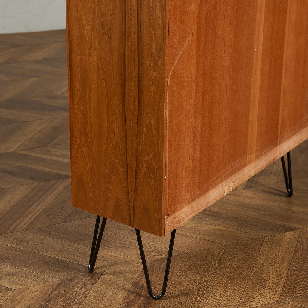 ヴィンテージ ブックシェルフ カスタム アイアンヘアピンレッグ