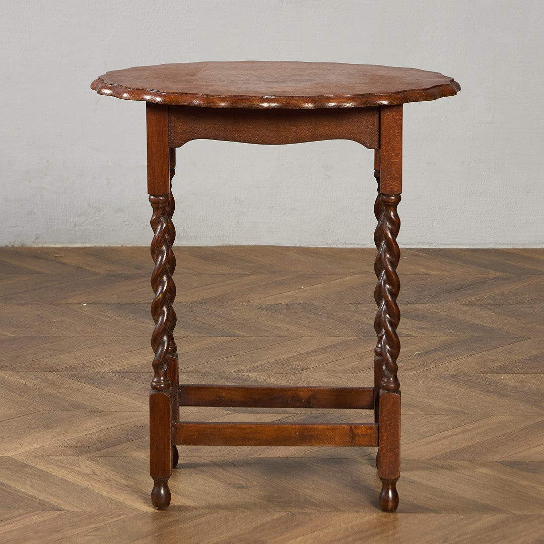 英国 クラシック バーリーシュガーツイスト サイドテーブル