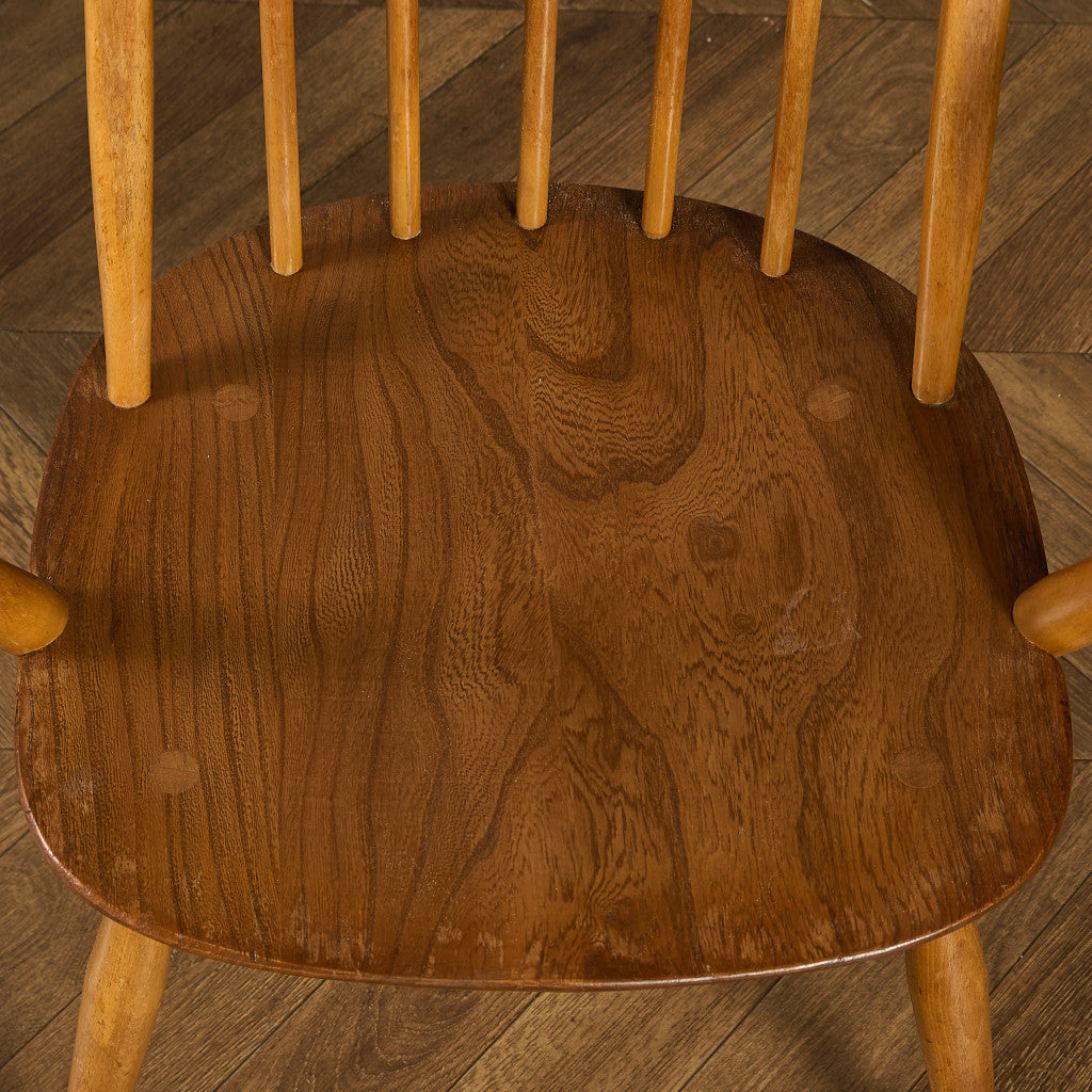 アーコール ERCOL ヴィンテージ クエーカー アームチェア ネイビーブルーラベル #89764