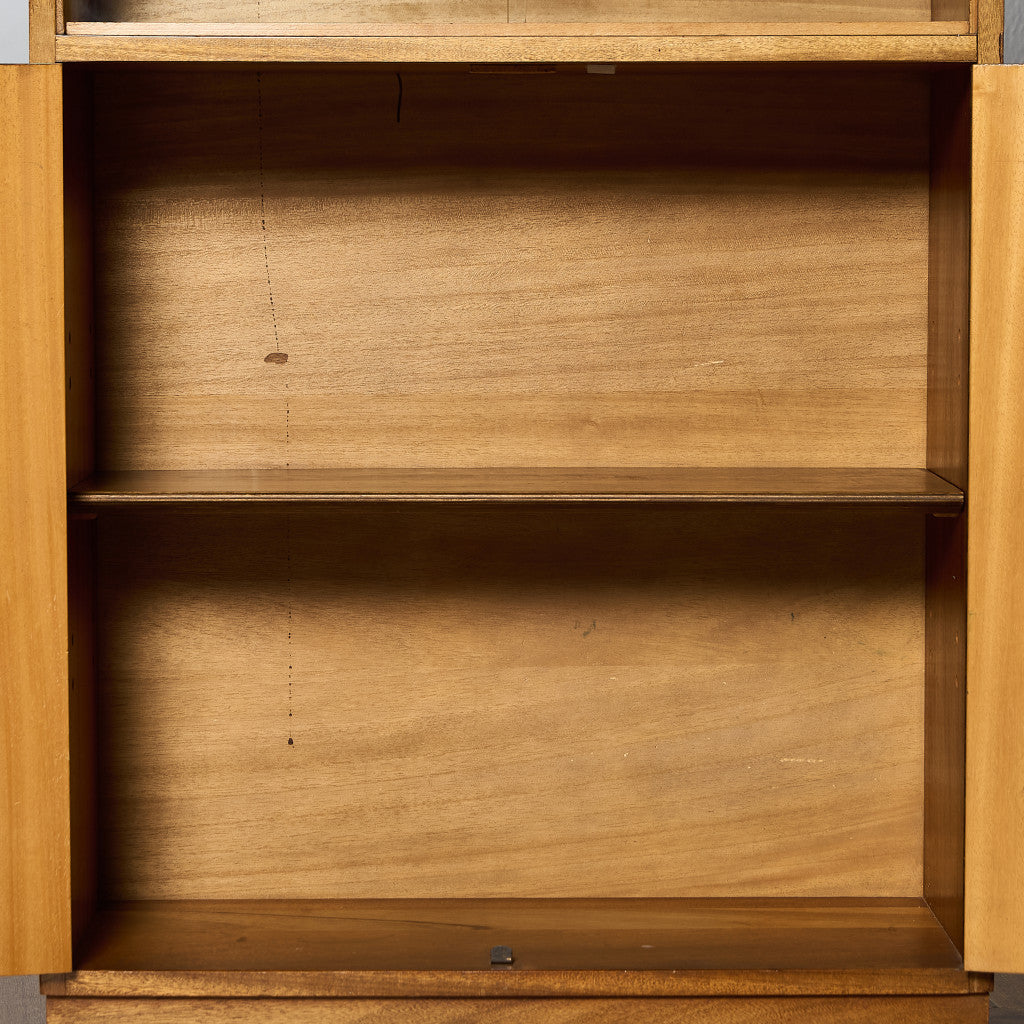 Cumbrae ヴィンテージ ナロー ガラス ブックケース 食器棚