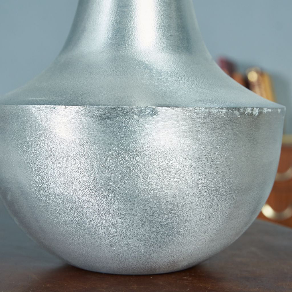 SILVER COLOR FLOWER POT