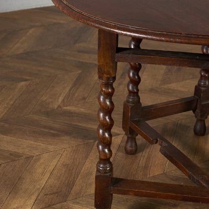 英国 クラシック ドロップリーフ ゲートレッグテーブル #91789