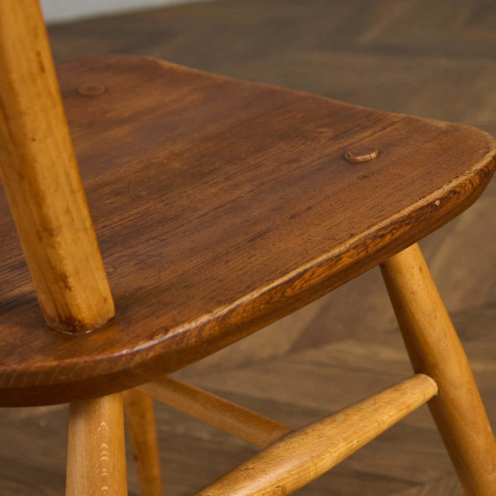 アーコール ERCOL ヴィンテージ 4本 スポーク フープバックチェア ラウンドゴールドラベル #89987