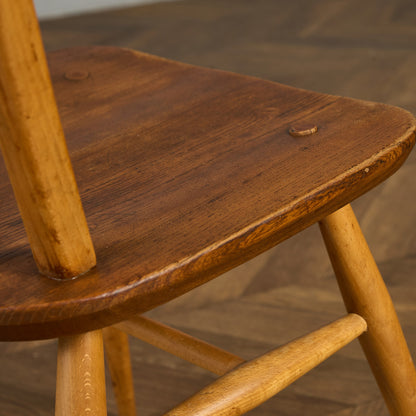 アーコール ERCOL ヴィンテージ 4本 スポーク フープバックチェア ラウンドゴールドラベル #89987