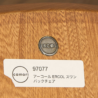 スワンバックチェア  ラウンドメタルラベル