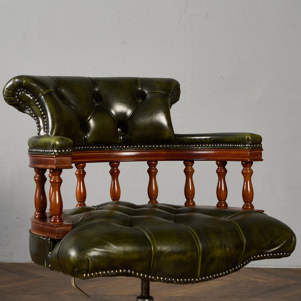 チェスターフィールド キャスターチェア オフィスチェア