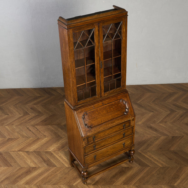 英国 クラシック ビューロー ブックケース デスク