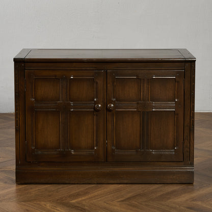 Old Colonial Mural レコード キャビネット  ラウンドゴールドラベル