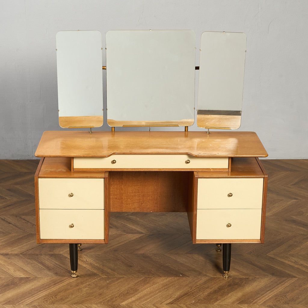 Chinese white ヴィンテージ ドレッサーデスク 初期ゴールドラベル