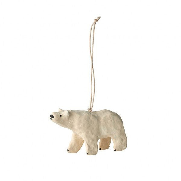 ペーパーマッシュオーナメント / シロクマ