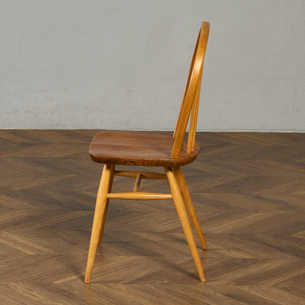 ヴィンテージ 4本 スポーク フープバックチェア ラウンドゴールドラベル