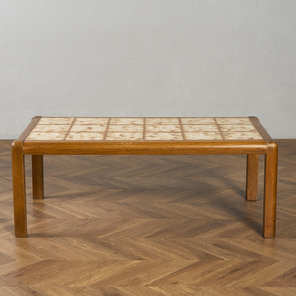 ベルギー ヴィンテージ タイルトップ コーヒーテーブル センターテーブル