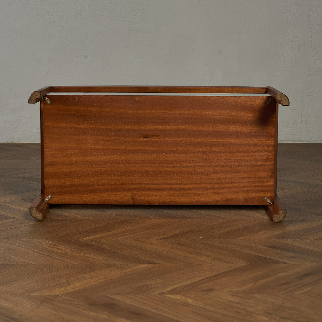 ヴィンテージ スモークガラストップ コーヒーテーブル