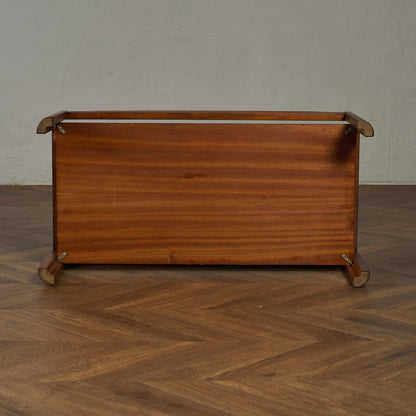 ヴィンテージ スモークガラストップ コーヒーテーブル