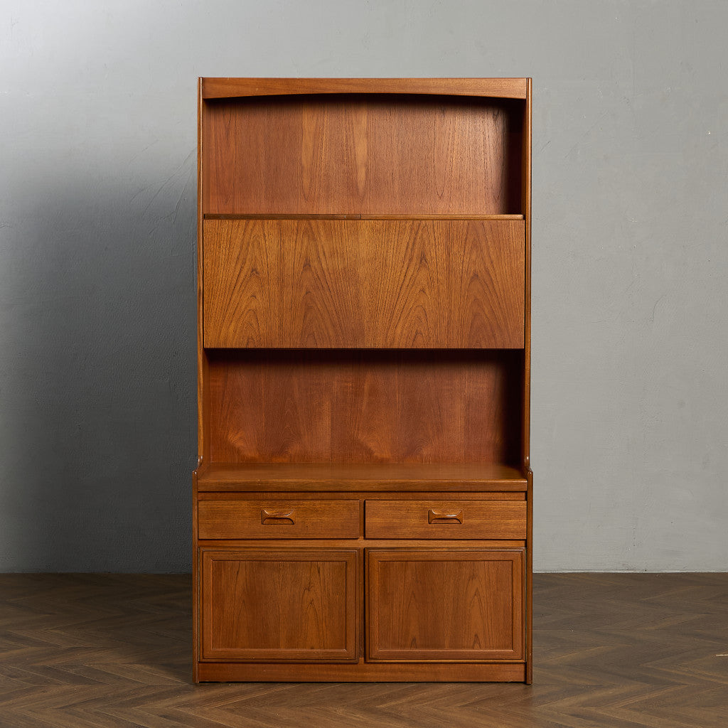 ヴィンテージ ウォールユニット ビューローブックケース