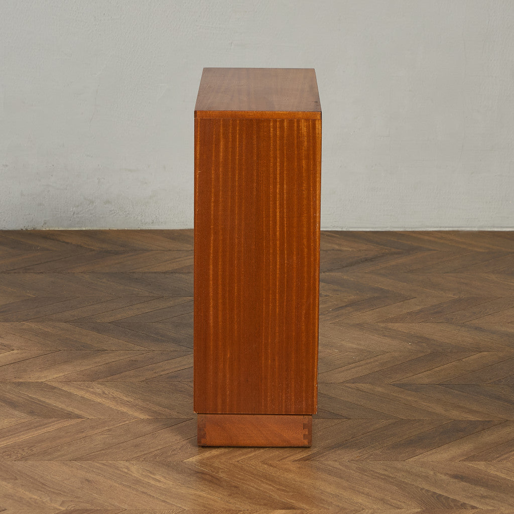 モーリス オブ グラスゴー Morris of Glasgow Cumbrae ヴィンテージ ナロー ガラス ブックケース 食器棚 #94361