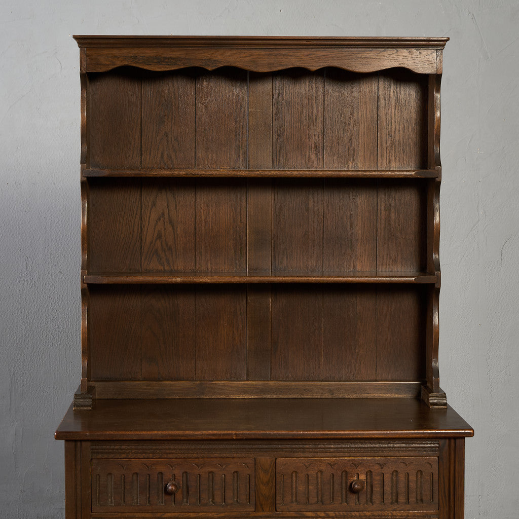 オーク材 ウェルシュドレッサー 食器棚