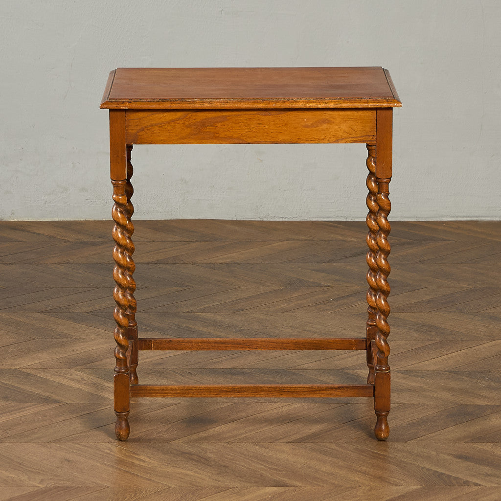 英国 クラシック バーリーシュガー ツイストレッグ サイドテーブル