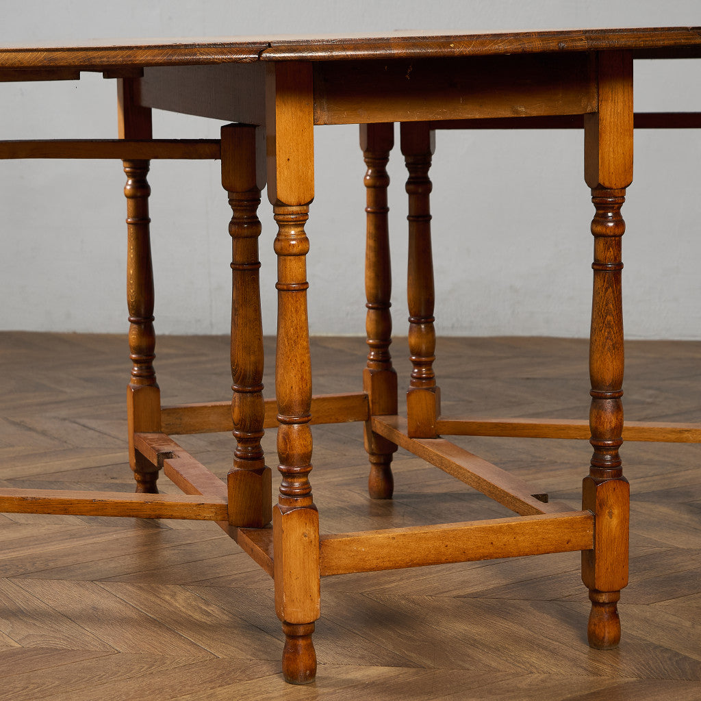 英国 クラシック ドロップリーフ ゲートレッグテーブル #97376