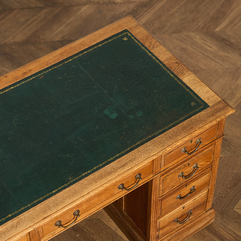 英国 クラシック 両袖デスク